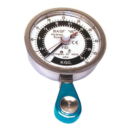 Fabrication Enterprises Baseline HiRes Hydraulic Pinch Gauge, 50 lb. Capacity, Blue 12-0239